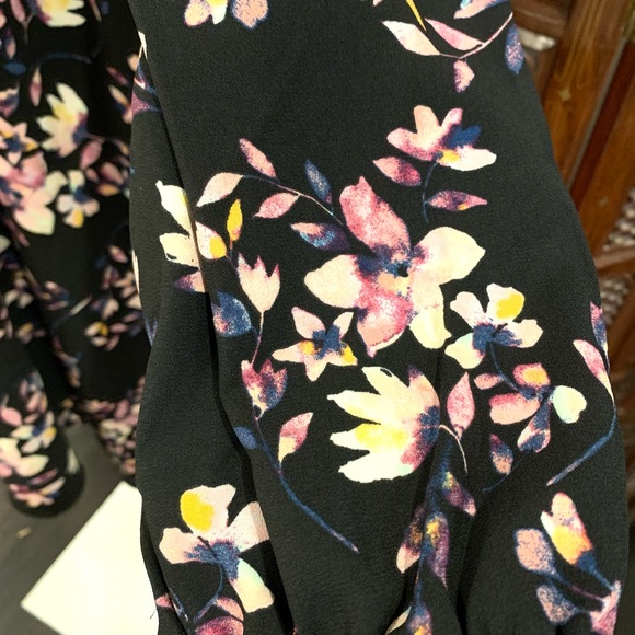 AVA & VIV WOMEN'S PLUS SIZE  BLACK FLORAL FIT & FLARE DRESS CAREER WORK WEAR - Picture 4 of 10